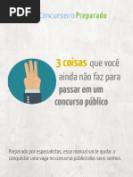3 Coisas Que Voce Ainda Nao Faz Concursos