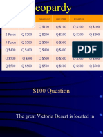 Jeopardy Game (World Culture and Geography)