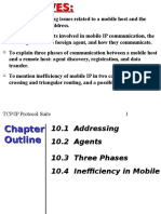 Mobile IP Communication: Agents, Phases and Inefficiencies
