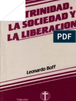 Boff, Leonardo - La Trinidad La Sociedad y La Liberacion