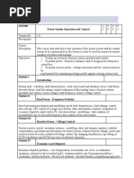 Syllabus: EEE509 Power System Operation and Control