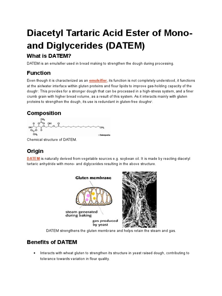Diacetyl Tartaric Acid Ester of Mono