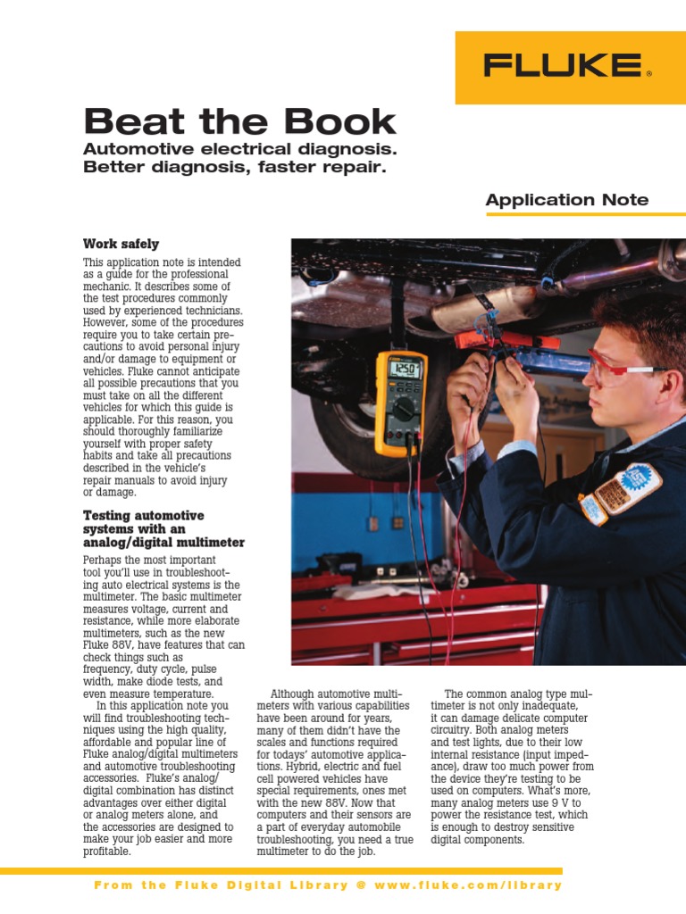 Beat The Book Automotive Electrical Diagnosis. Better Diagnosis