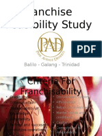 Franchise Feasibility Study: Balilo - Galang - Trinidad