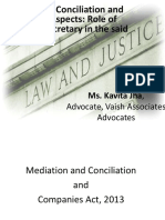 Negotiation, Conciliation and Arbitration Aspects: Role of Company Secretary in The Said Process