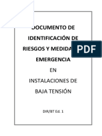 Documento de Identificacion de Riesgos y Medidas de Emergencia en Instalaciones de Baja Tensión