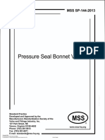 Mss Sp-144 - 2013 - Pressure Seal Bonnet Valves