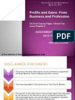 FP7 CH 6 Profits and Gains of Business and Profession
