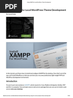 Using XAMPP For Local WordPress Theme Development