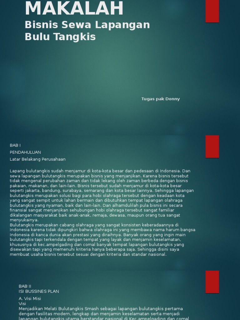 Makalah Bulu Tangkis Lengkap Dengan Gambar Tempat