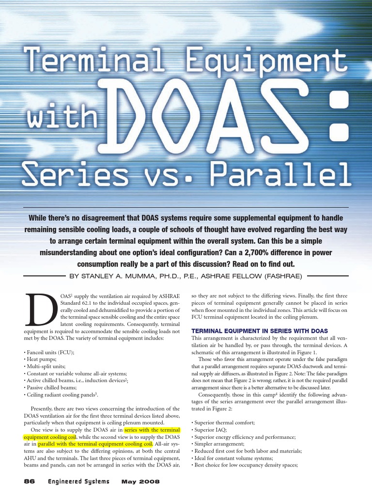 Terminal Equipment With Doas Air Conditioning Ventilation
