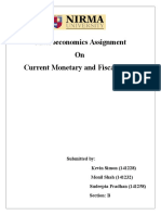 Macroeconomics Assignment On Current Monetary and Fiscal Policy