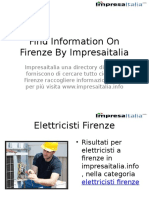 Find Information On Firenze by Impresaitalia