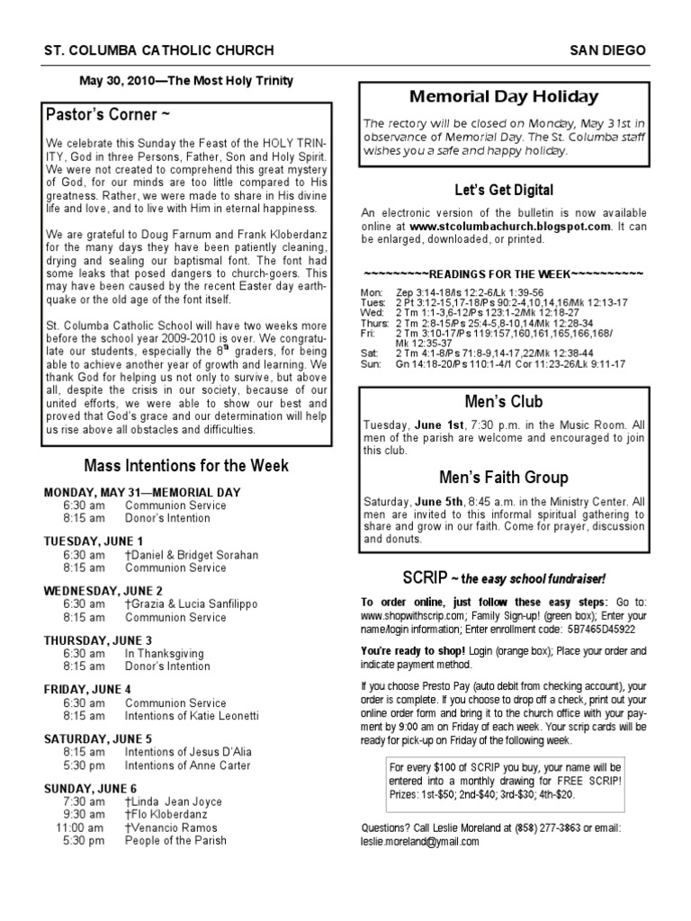 May 30, 2010 | PDF | Religious Rituals | Catholic Church