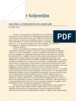 Alexandr Soljenitin - Discurs La Harvard N PDF