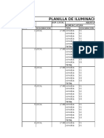 Planilla Calculo Iluminación y Ventilación de Espacios