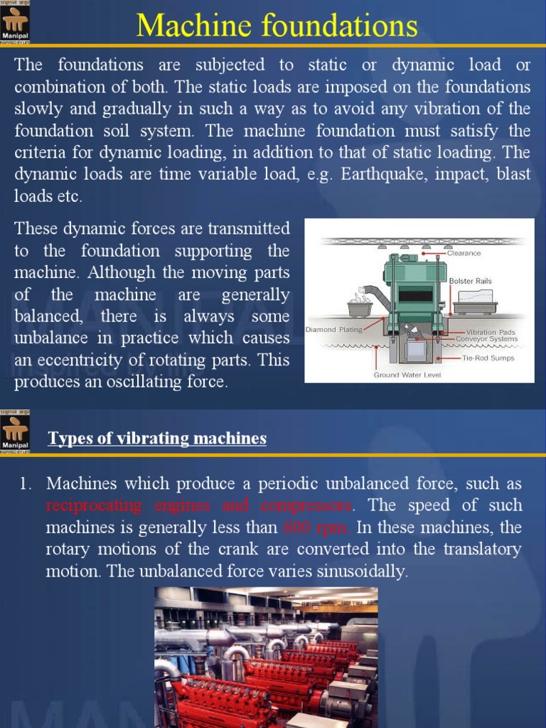 Machine Foundation Design and Vibration Analysis | PDF | Frequency ...