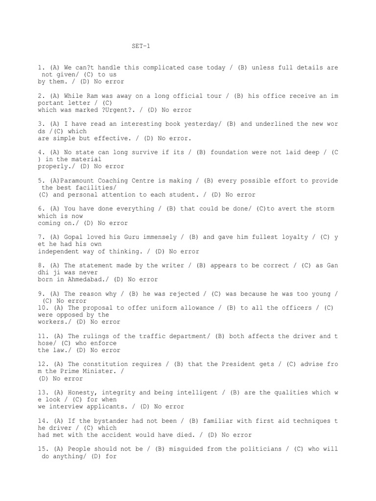 Error Correction Quiz (2)