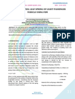 ANALYSIS OF STEEL LEAF SPRING OF LIGHT PASSENGER VEHICLE USING FEM