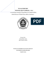 Perencanaan Pengolahan Air Limbah Pabrik Kertas PT Bali Kertas Mitra Jembrana