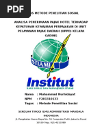 Download Analisa Penerimaan Pajak Hotel Terhadap Kepatuhan Kewajiban Perpajakan Di Unit Pelayanan Pajak Daerah Uppd Kelapa Gading by Yaya Yaaya SN319458503 doc pdf