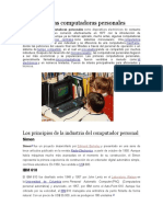 Historia de Las Computadoras Personales