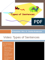 Powerpoint - Types of Sentences