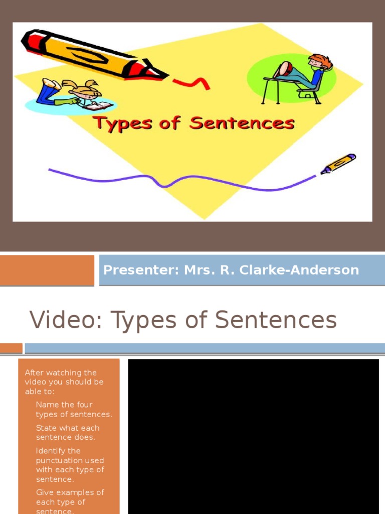 powerpoint types of sentences Sentence (Linguistics) Question