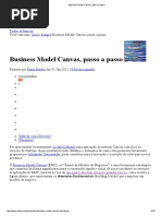 Business Model Canvas, Passo a Passo