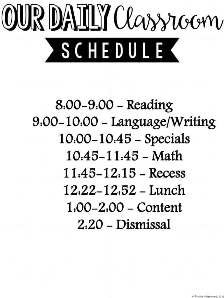 Daily Class Schedule Overview | PDF | Foreign Language Studies