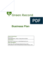 Green Record_Business Plan
