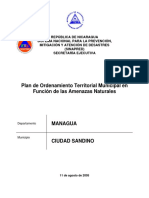 Plan de Ordenamiento Territorial, Ciudad Sandino