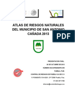 Atlas de Riesgos de San Antonio Cañada, Pue. Presentacion Final