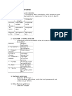 Genetic Diseases Summary