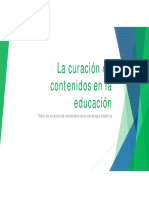 La Curación de Contenidos en La Educación