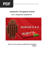 User’s Manual for Android 4.4.4 Head Unit GPS Navigation System