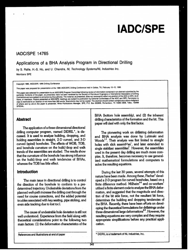 SPE-14765-MS-Applications of A BHA Analysis Program in Directional ...