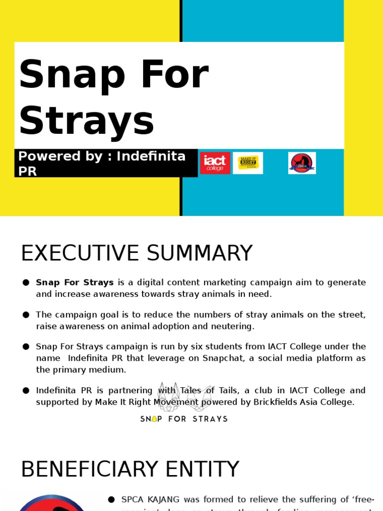 Snap For Strays Jayaone PDF Dogs Neutering