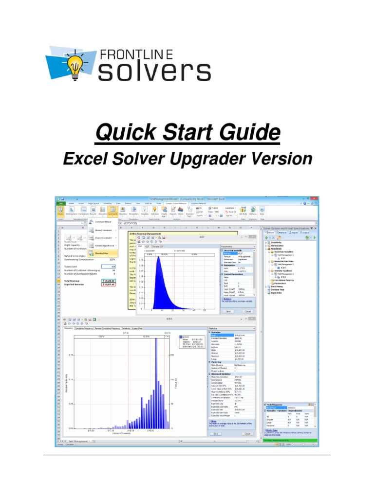 Excel Solver Upgrade Guide | PDF | Microsoft Excel | Analytics