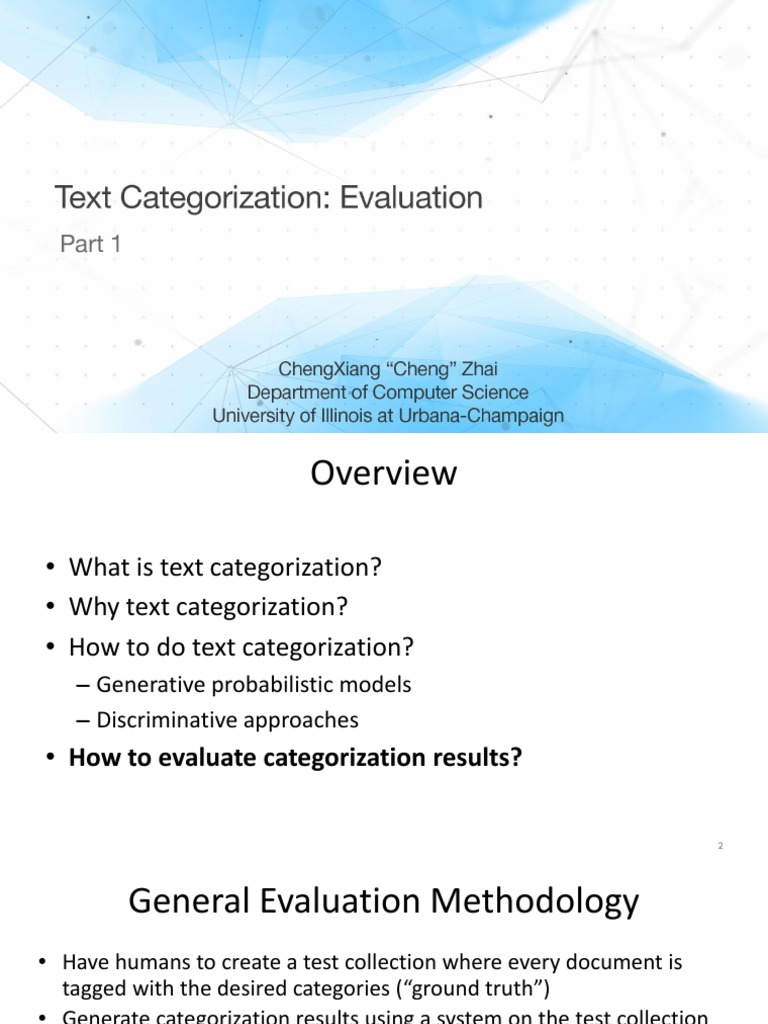 Text Cat Eval Part1 Pdf Statistics Applied Mathematics