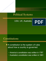 Political Systems: USA, UK, Australia