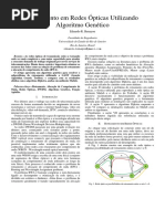 Roteamento Em Redes Ópticas Utilizando Algoritmo Genetico