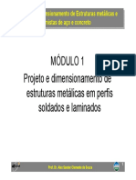 Projeto e dimensionamento de estruturas metálicas