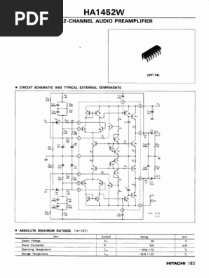 HA1452W Hitachi | PDF