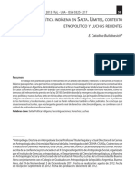BULIUBASICH La política indígena en Salta. Límites, contexto etnopolítico y luchas recientes.