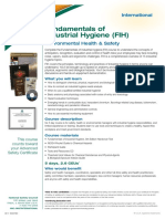 Fundamentals of Industrial Hygiene (FIH) : Environmental Health & Safety