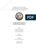 Tesis de Laboratorio Procesos Pirometalúrgicos