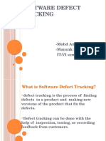 Software Defect Tracking: - Mohd Amir - Mayank Sharma IT-VI Sem