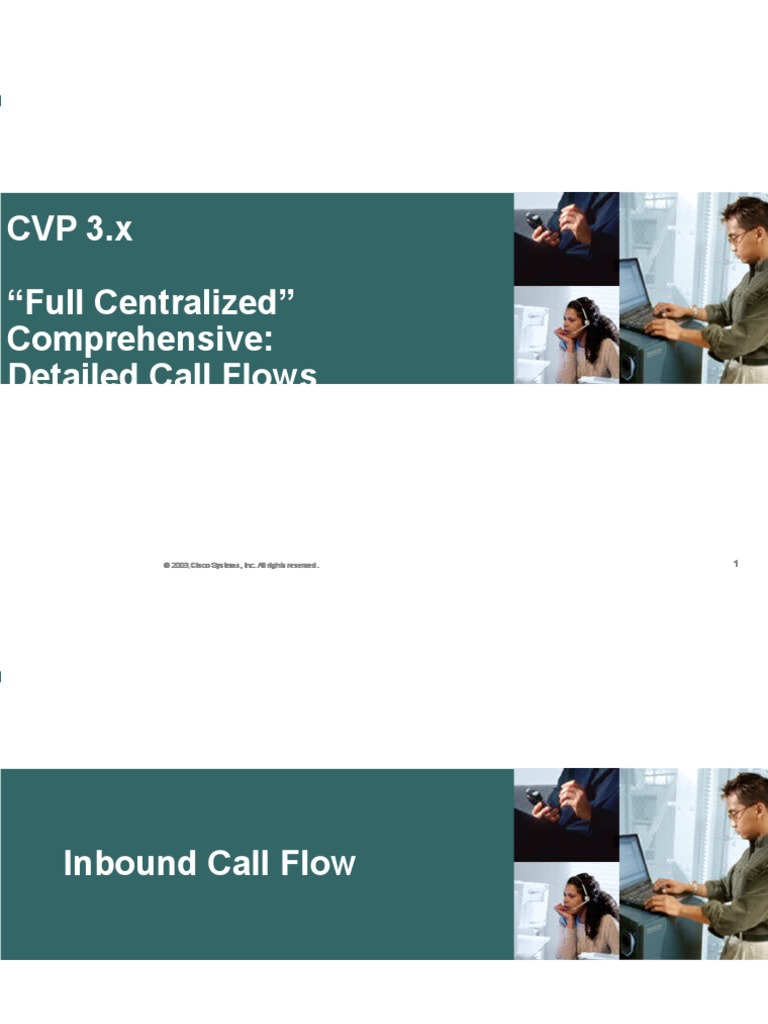 01 CVP Comprehensive Call Flows PDF Interactive Voice Response
