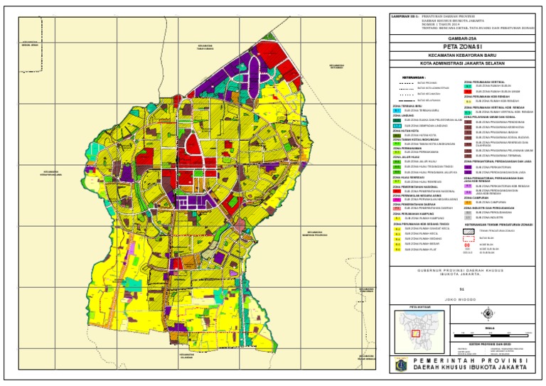 3.1.25. Peta Zonasi Kebayoran Baru (Jakarta Selatan)